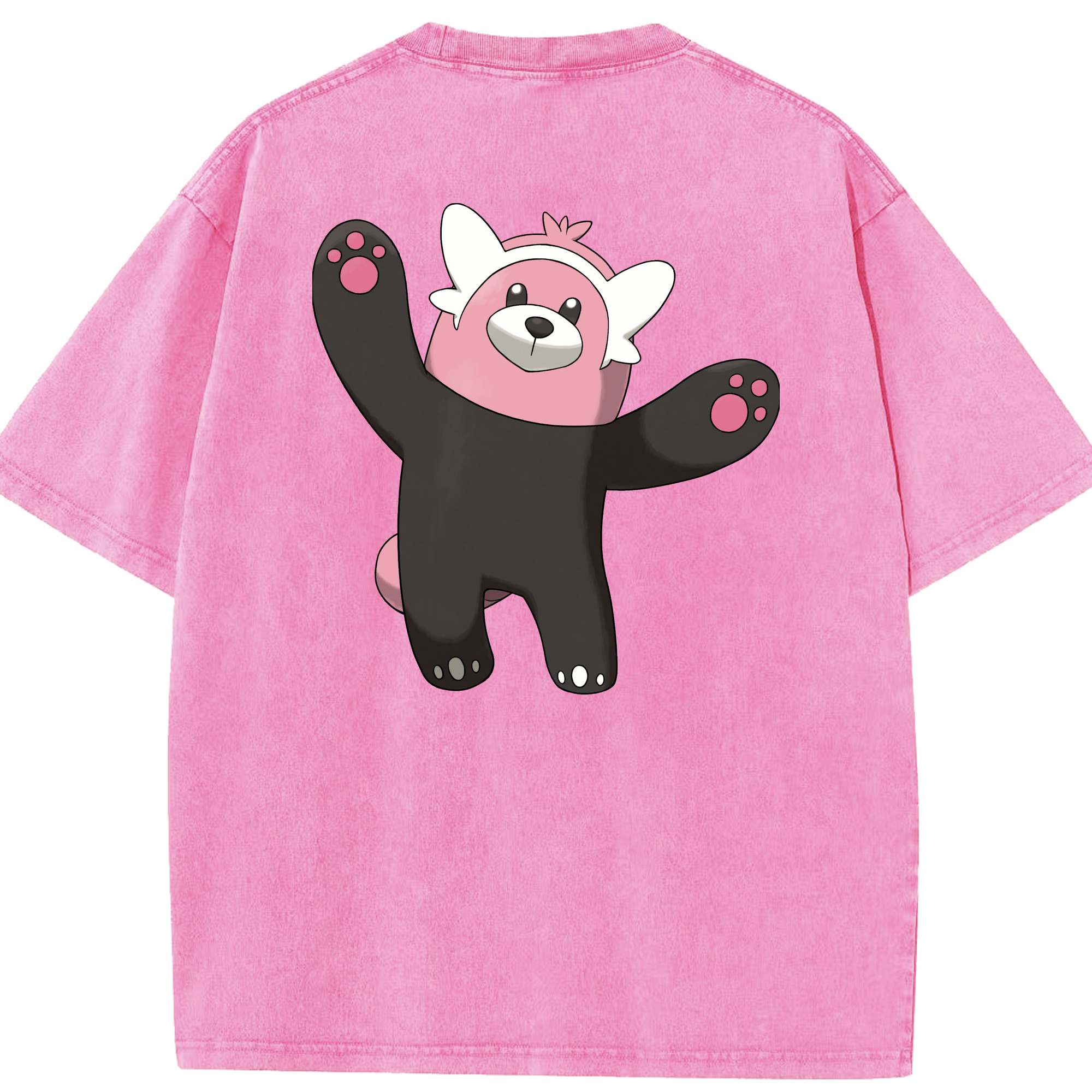 （画像用） ポケットモンスター Pokémon 綿100% ヴィンテージ風 半袖Tシャツ（背面プリント）